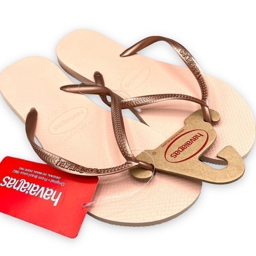 4 for $20 SALE! Havaianas Flip Flop Alpargatas Sandals, Ballet Rose, Size 9/10W